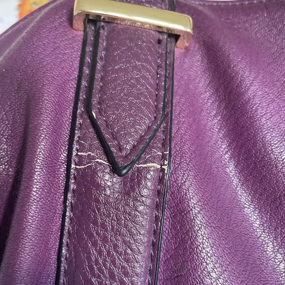 Charming Charlie handbag purse Plum Satchel Bag